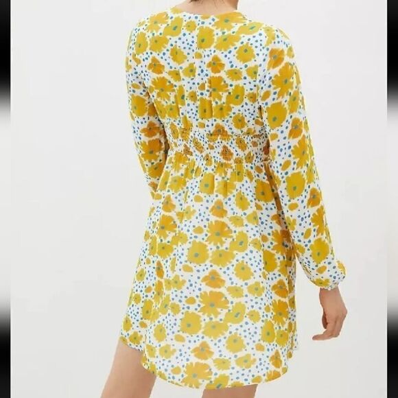 Vera for Anthropologie Buttercup Mini Dress with pockets Size XSMALL - Picture 2 of 12